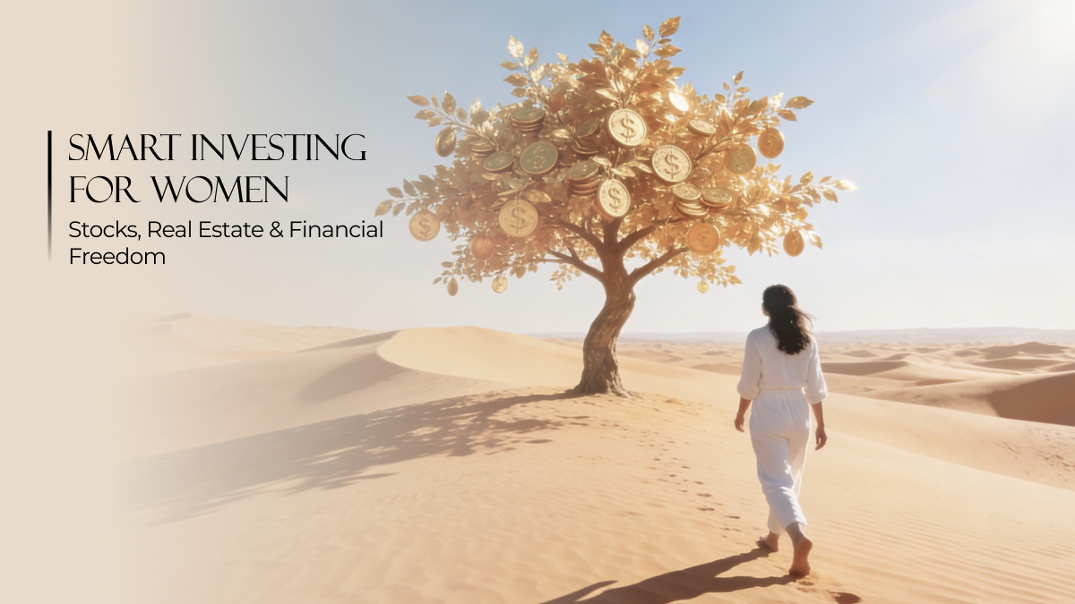Practical strategies for women to invest in stocks and real estate while achieving financial freedom