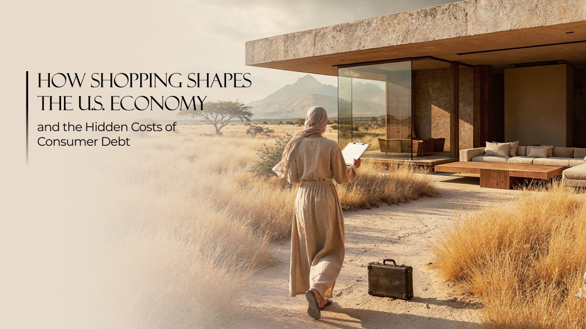 Quiet moments of financial reflection in everyday life, highlighting the less visible effects of consumer debt.